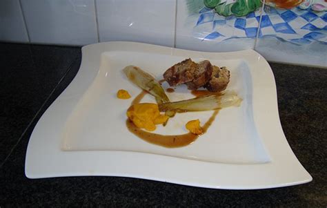 Roulade van fazant met wortelcrème en gekarameliseerde witloof recept