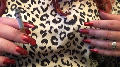 Wife Personal Smoking Long Red Nails Youtube