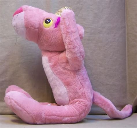 Vintage Pink Panther What 20 1999 Plush Stuffed Animal Toy By Kuddle