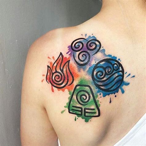 Avatar 4 Elements Tattoo Intovirt