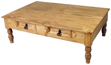 Pine Deco Coffee Table Mexican Pine Furniture Pine Coffee Table