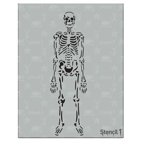 Stencil1 Skeleton Stencil 85 X 11 Stencils Halloween Stencils Art