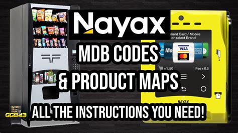 Nayax Credit Card Reader Getting Mdb Codes And Setting Up Product Map