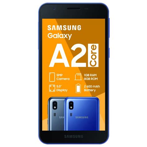 Samsung Galaxy A2 Core Dual Sim Black Incredible Connection