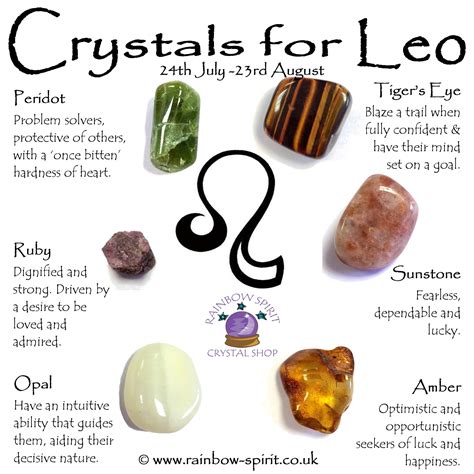 Leo Birthstones Crystal Set Etsy