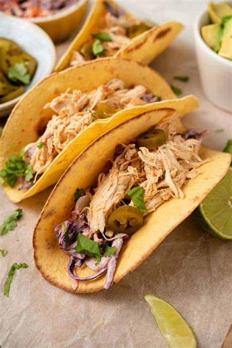 These tacos are perfect for busy weeknights and require hardly any effort! Ultimate Instant Pot Chicken Tacos - Preppy Kitchen