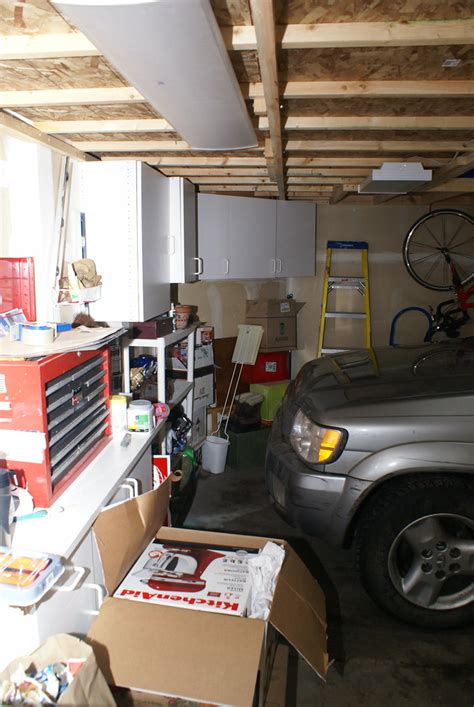 New Townhome Garage Storage Upper Framing Is Floor Of Hug Flickr