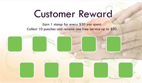 25 free punch reward card templates [word pdf] templatedata