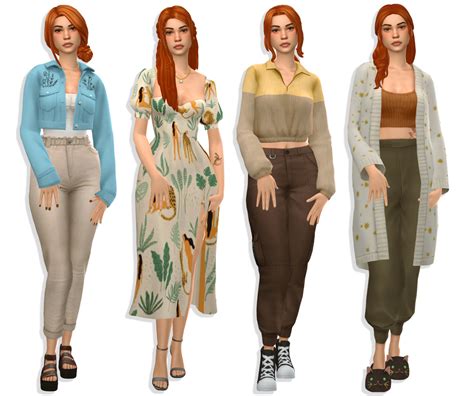 I Realised A Little While Ago That After All Ts4 Lookbooks