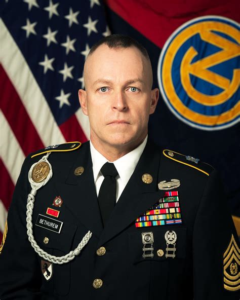 Command Sergeant Major Eric W Bethurem Us Army Reserve Article View