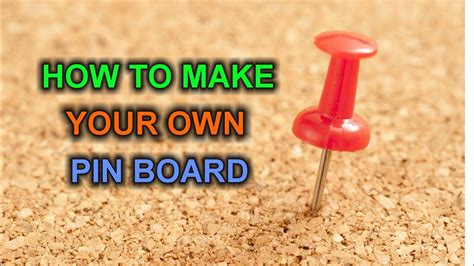 With a slim, simple appearance, bunkie boards can add support to your bed without the extra height or visibility. How to Make your own Pin Board for Cheap - YouTube