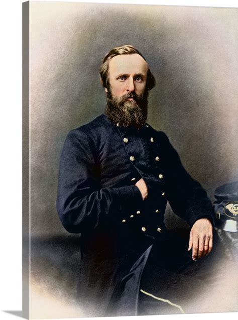Portrait Of Rutherford B Hayes While In Service During The American