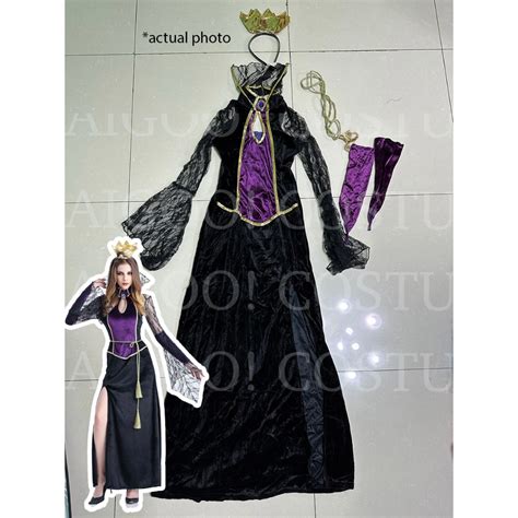 Disney Villain Evil Queen Stepmother Costume Snow White Book Character Cosplay For Women Adults