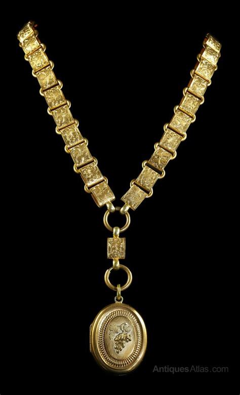 Antiques Atlas Locket And Collar Gold On Silver Circa 1880 Grapes