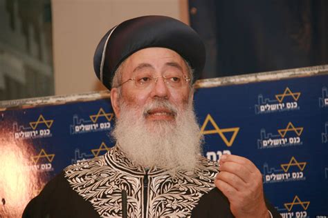 Sephardic Chief Rabbi Reform Jews Are Biggest Threat Huffpost