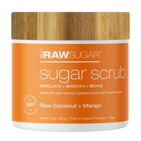 Raw Sugar Living Raw Coconut Mango Sugar Scrub 15 Oz Kroger