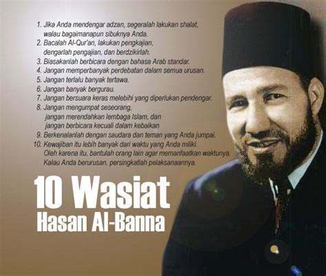 حسن أحمد عبد الرحمن محمد البنا‎; RAUDHATUL HUDA: 10 wasiat AL-IMAM HASSAN AL BANNA