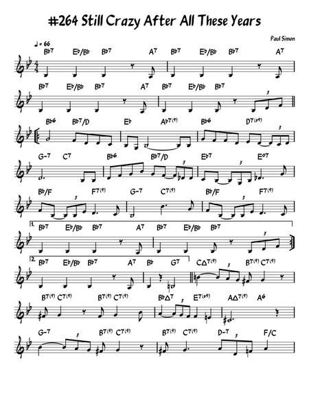Still Crazy After All These Years By Paul Simon Digital Sheet Music