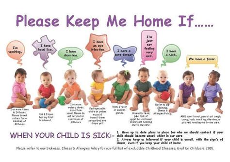 Poster Classroom Inspiration Preschool Sick