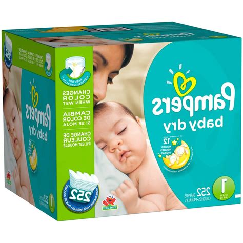 Pampers Baby Dry Diapers Size 1 Free Priority