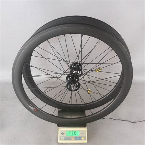 Fixed Gear Wheels Novatec Hubs Track Bike 50mm Clincher Carbon Wheels