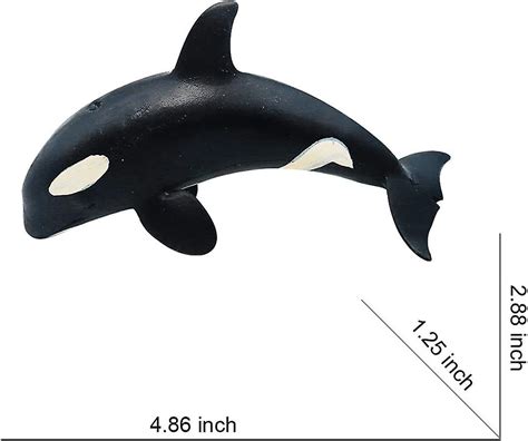 5 Inch Killer Whale Figure Realistic Sea Animal Figurines Hand Painted