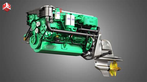 Volvo Penta Engine D6 330 3d Model By Markos3d