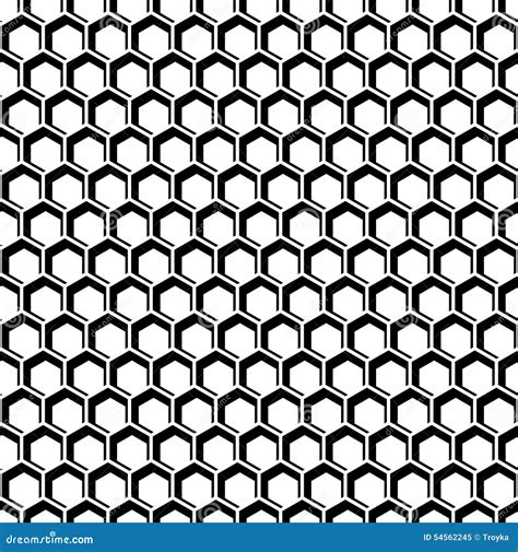 Seamless Hexagons Texture Honeycomb Pattern Stock Vector Image