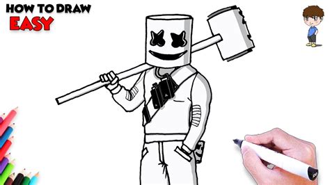 How To Draw Marshmallow Fortnite Steps Images And Photos Finder