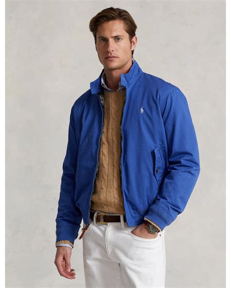 Polo Ralph Lauren Mens Liberty Blue Cotton Twill Jacket