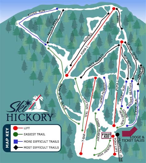 Hickory Ski Center Trail Map Stats And Profile Ny Ski Directory