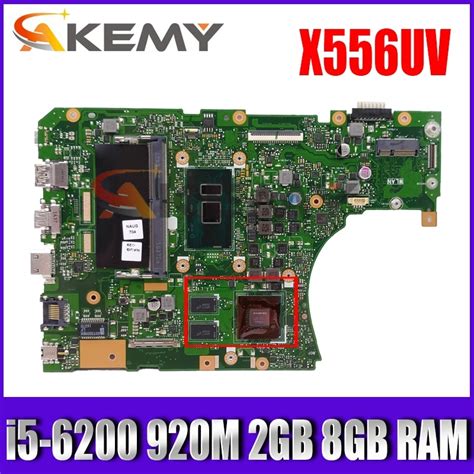X556uv I5 6200 Cpu Geforce 920m 2gb Vram 8gb Ram Mainboard For Asus