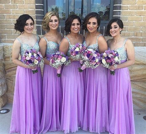 Purple And Silver Wedding Ideas Purple Bridesmaid Dresses Sparkle