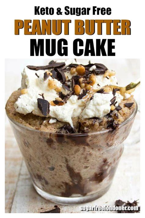 Use the back of a spoon to break apart any lumps of sweetener. This easy Keto peanut butter mug cake is super moist and ...