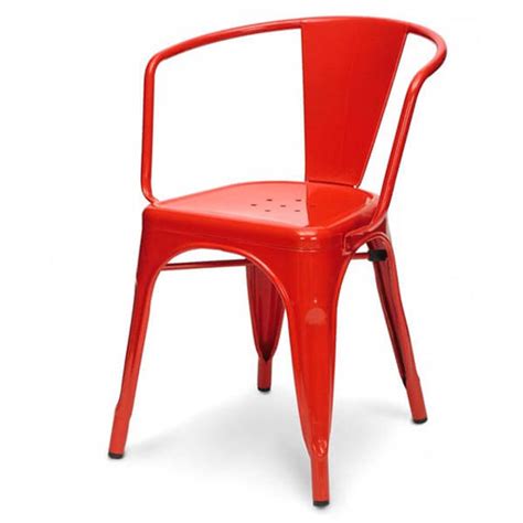 This charming red plastic armchair adds a fun dash of color and some quintessentially modern style this sturdy chair is made with ash wood rockers, metal legs and an abs plastic seat, ensuring that it. Red Tolix Armchair - Norpel Furniture in 2020 | Tolix ...