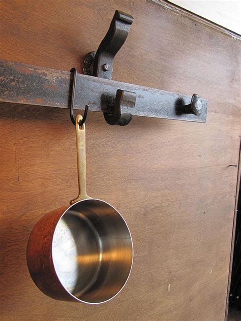 Cuisinart® brushed stainless steel wall bar pot rack. Rail Anchor Pot Rack System - Wall Mounted - RailroadWare ...