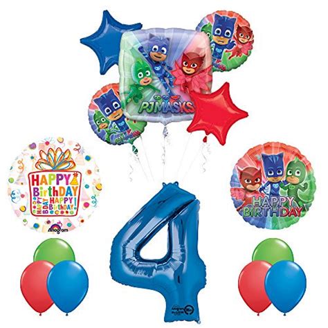 The Ultimate Pj Masks 4th Birthday Party Supplies And Balloon