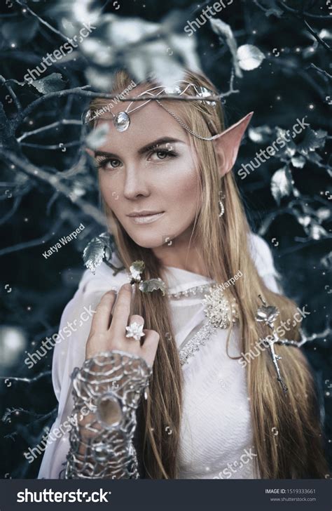 Elf Long White Hair Forest Magical Stock Photo 1519333661 Shutterstock