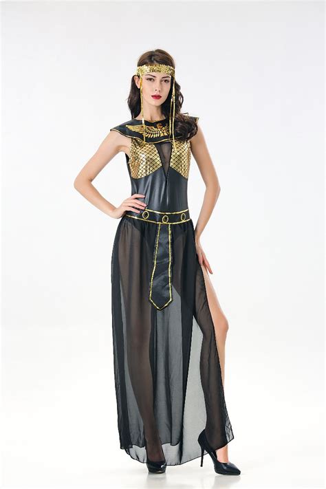 Deluxe Cleopatra Costume Sexy Women Ancient Egyptian Pharaoh Clothing Adult Halloween Party