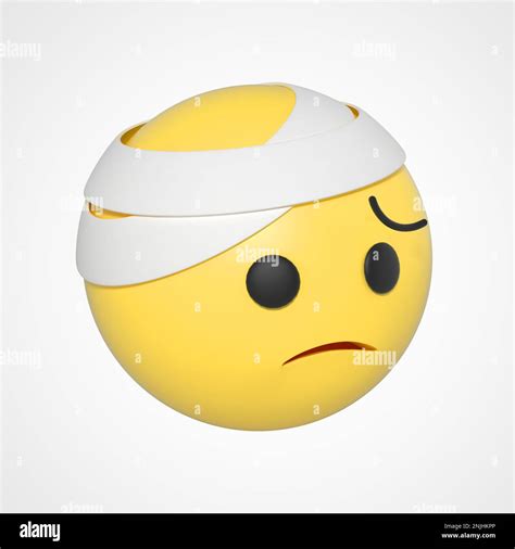 3d Emoji Emoticon Character Injury Stock Photo Alamy