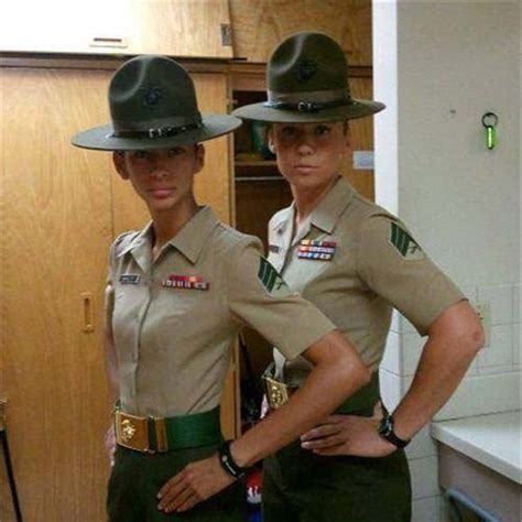 marine corps drill instructor at parris island beaufort sc just add hair and you have a wm