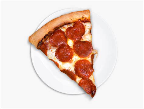 Pepperoni Pizza Slice On A Plate