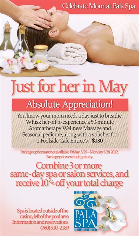 Pinterest Spa Special Receive An Additional 10 Off The Absolute Appreciation May Spa Special