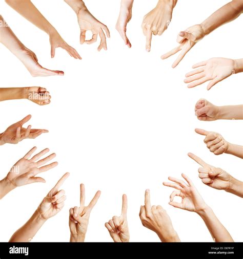 Many Hands Circle Hi Res Stock Photography And Images Alamy