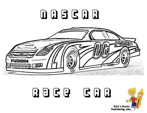 Auto racing first appeared in 19th century and is very popular all over the world in our days. Full Force Race Car Coloring Pages | Free | NASCAR ...