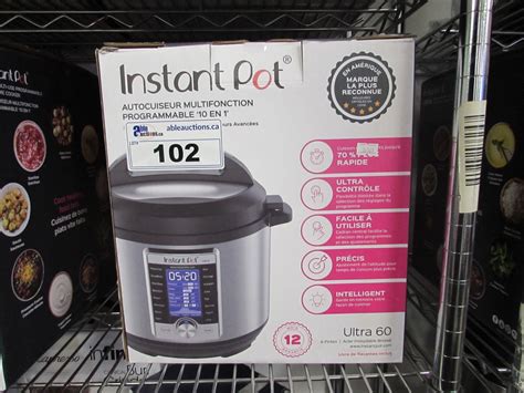 Choice 10 3/4 aluminum pot / pan cover. INSTANT POT 10 IN 1 PRESSURE COOKER 6 QUART - Able Auctions