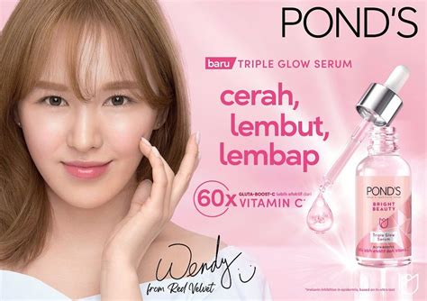 perkenalkan serum pencerah wajah pond s gandeng wendy red velvet cantiknya cerita kita