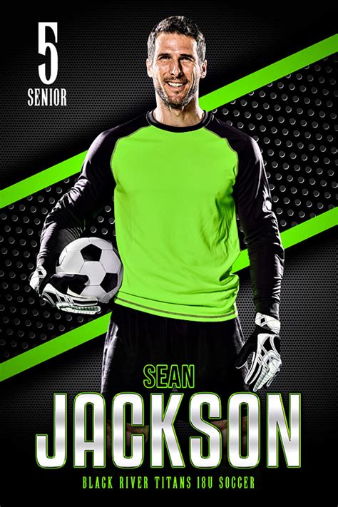 Player Banner Sports Photo Template Bold Photoshop Layered Sports