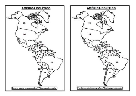 Mapa Do Continente Americano Para Colorir Images And Photos Finder