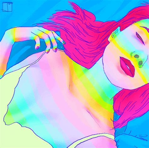 Rainbow Dreaming Gif By Phazed Find Share On Giphy Art Drawings Simple Cool Drawings